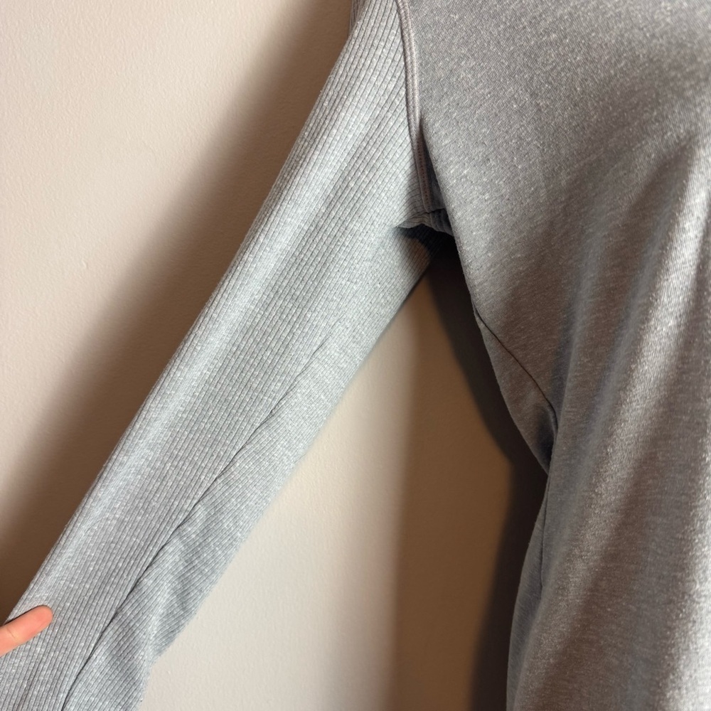 Athleta Bliss Light Grey Hoodie Dress Size XS - Picture 3 of 10